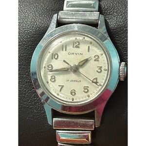 Vintage Orvin 17 Jewels Mechanical Ladies Watch Works
